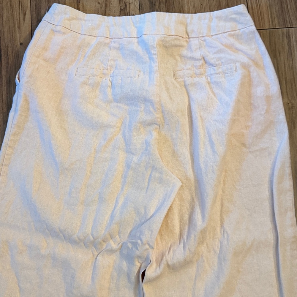 Cato Pale Pink Linen-Blend Wide Leg Pants - Picture 5 of 6